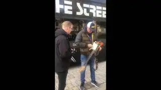 Big fan meets Joe Bonamassa and gets his guitar signed in Copenhagen