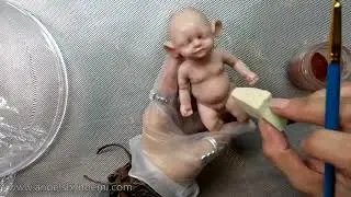 Painting a Mini Silicone Doll Teaser Trailer Angels by Noemi