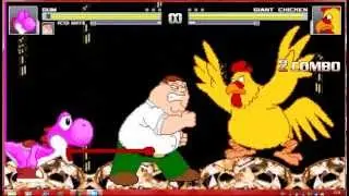Mugen Gum and Peter Griffin vs Giant Chicken