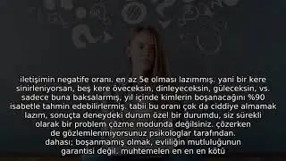 Mutlu Bir Evlilik İçin Partnerlerin Yakalaması Gereken Altın İletişim Oranı