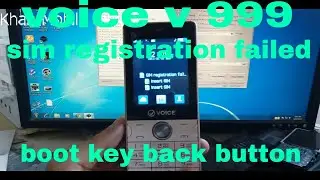 voice v999 sim registration failed solution