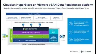 VMUG WEBINAR: Cloudian Object Storage for VMware vSAN and VMware Cloud Foundation with Tanzu