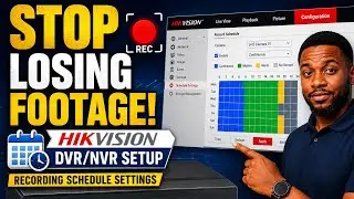 How to Configure Hikvision DVR/NVR Recording Schedule | Complete CCTV Setup Guide