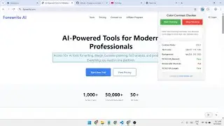 Color Contrast Checker for Chrome Web Store - WCAG Accessibility Extension
