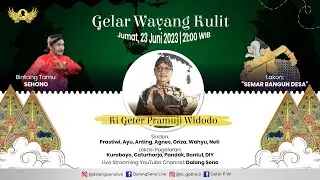 #LiveStreaming #Wayangkulit Ki Geter Pramuji Widodo - SEMAR mBANGUN DESA