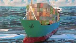 Miniature CARGO SHIP with Cardboard | DIY