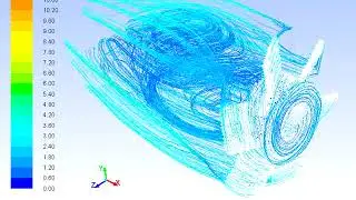 ANSYS FLUENT, Radiator fan 120 rpm