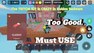 The New TRITON KIT is CRAZY in Roblox Bedwars..