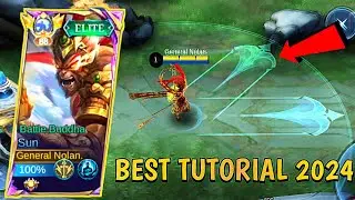 TOP GLOBAL SUN 80% WINRATE SECRET TRICK FULL TOTURIAL 2024!! | SUN BEST BUILD 2024 | MLBB