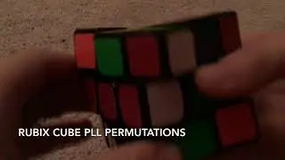Three permutations for PLL on a RUBIX cube. (Cfop only)