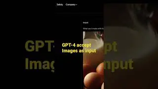 GPT-4 accept images as input #chatgpt #openai #youtubeshorts #chatgpt3