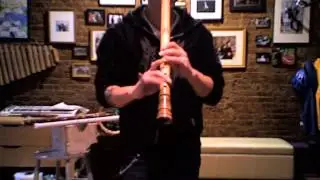 Plastic PVC, Wood and Bamboo Shakuhachi Flute Demonstration