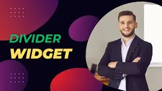 Divider Widget | flutter development course 2024