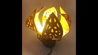 Ажурный цветок светильник фом арт