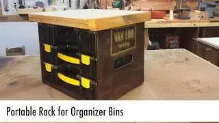 Portable Rack for Organizer Bins