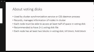 Oracle RAC(real application clusters) fundamentals Pt 2 parameters, common errors, voting disks