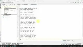 Write a program to print twinkle twinkle little star poem in python