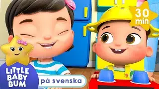 Mia bygger en brandbil till Max - Little Baby Bum | Låtar och videor för barn | Moonbug Kids Svenska