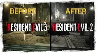 R.P.D. before and after comparison Resident Evil 3 | (RE2 Remake locations)