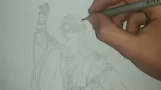 I draw Kamisato Ayato 