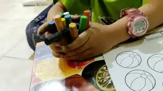 Tips mewarnai dengan cepat pakai crayon