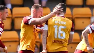 Dan Casey puts Motherwell ahead against St Johnstone