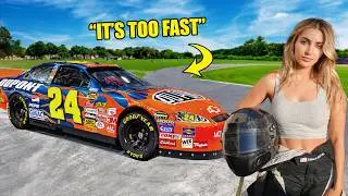 I tried training as a NASCAR driver…