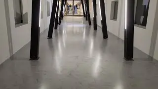 Обновление полимерного покрытия пола.