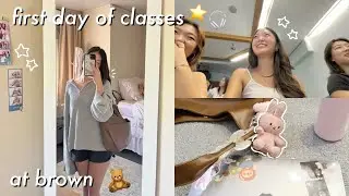 FIRST DAY OF CLASSES AT BROWN 🧸🎧 | sophomore year, club involvement, career dilemmas