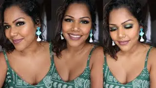 Smokey Greens | Brown Skin-tone Makeup