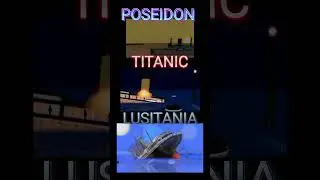 TITANIC VS POSEIDON VS LUSITANIA #viral #epic #flipaclip #shorts #edit #sinkingships