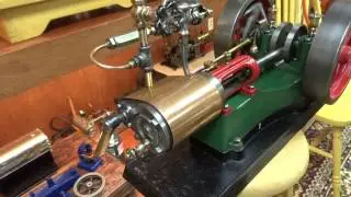 A J Weed Steam Engine 1/2 HP Air Test
