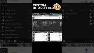 Customize Your Default File in Blender #shorts