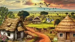 Cartoon village background video no copyright । Copyright free background