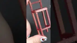 I made this with just a few matches! DIY How To Make Miniature Dollhouse Chair #Diy #Dollhouse