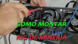 como montar RIG DE MINERIA, los ventiladores