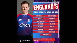 England t20 world cup 2021 squad | ECB announced England squad