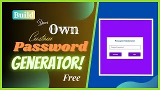 Random Password Generator with JavaScript | Your Own | #javascript #melodi