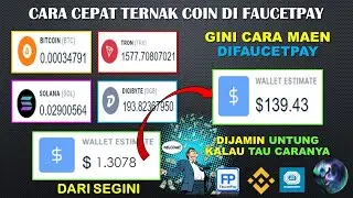 CARA TERNAK / MINING / FAUCET DARI FAUCETPAY BIAR UNTUNG 1$ (Rp.14,000) JADI 140$ (Rp.2 juta)