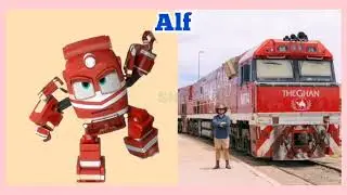 Robot train Characters In Real Life |