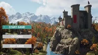 Unreal Engine 5 - Main menu with cinematic intro test