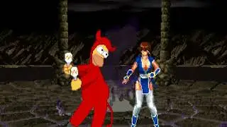 M.U.G.E.N. Team Homer Simpson in arcade mode