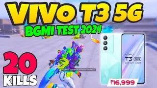 🔥Vivo T3 5G BGMI Gameplay Test On Fps | Vivo T3 GAMING Review