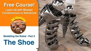 Modelling The Shoe.  (Modelling the Robot - Part 5)