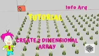 Create 2 dimensional array - 1001bit plugin SketchUp