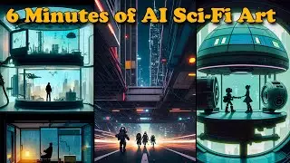 6 Minutes of AI Retro Sci Fi Art (No Midjourney or ChatGPT AI)