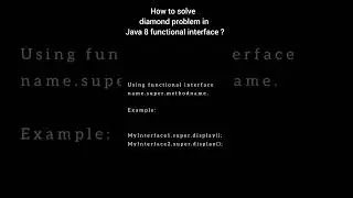 How to solve diamond problem in Java 8, default methods? 