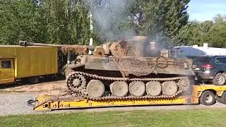 Tank TIGER 1 - Panzerkampfwagen VI Tiger - příjezd do Lešan 30.8. 2024