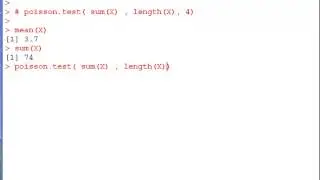 The Exact Poisson Test in R - poisson.test