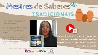 Mestres e Mestras de Cristália e a crise hídrica / Cristália/MG